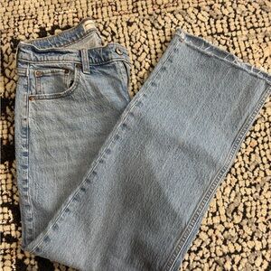 Abercrombie & Fitch jeans.  Baggy low rise.  Size 2short.